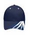 Unisex 6 Panel Craftsmen Cap - STRONG - Navy/navy/white 8146