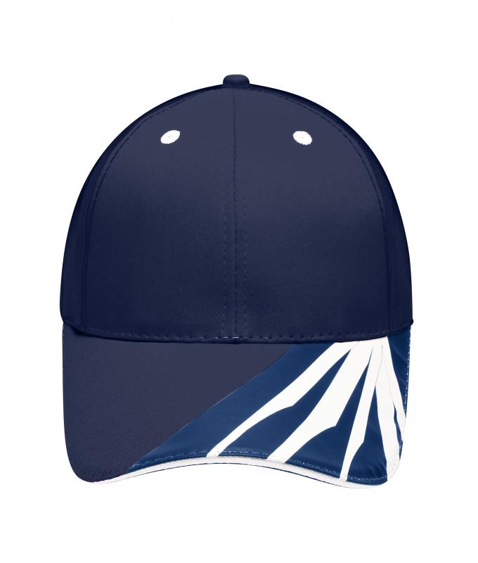 Unisex 6 Panel Craftsmen Cap - STRONG - Navy/navy/white 8146