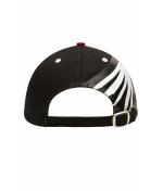 Unisex 6 Panel Craftsmen Cap - STRONG - Red/black/white 8146