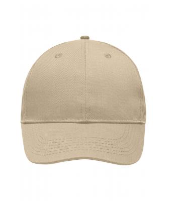 Unisex 6 Panel Workwear Cap - STRONG - Stone 8327