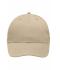 Unisex 6 Panel Workwear Cap - STRONG - Stone 8327