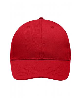 Unisex 6 Panel Workwear Cap - STRONG - Red 8327