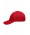 Unisex 6 Panel Workwear Cap - STRONG - Red 8327