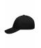 Unisex 6 Panel Workwear Cap - STRONG - Black 8327