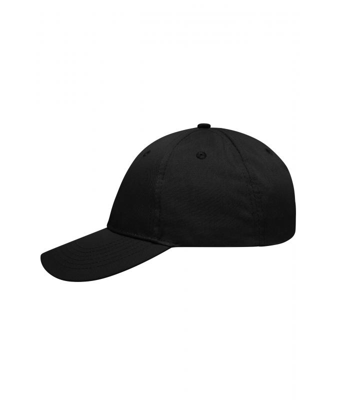 Unisex 6 Panel Workwear Cap - STRONG - Black 8327
