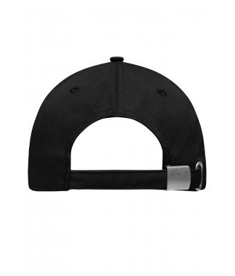 Unisex 6 Panel Workwear Cap - STRONG - Black 8327