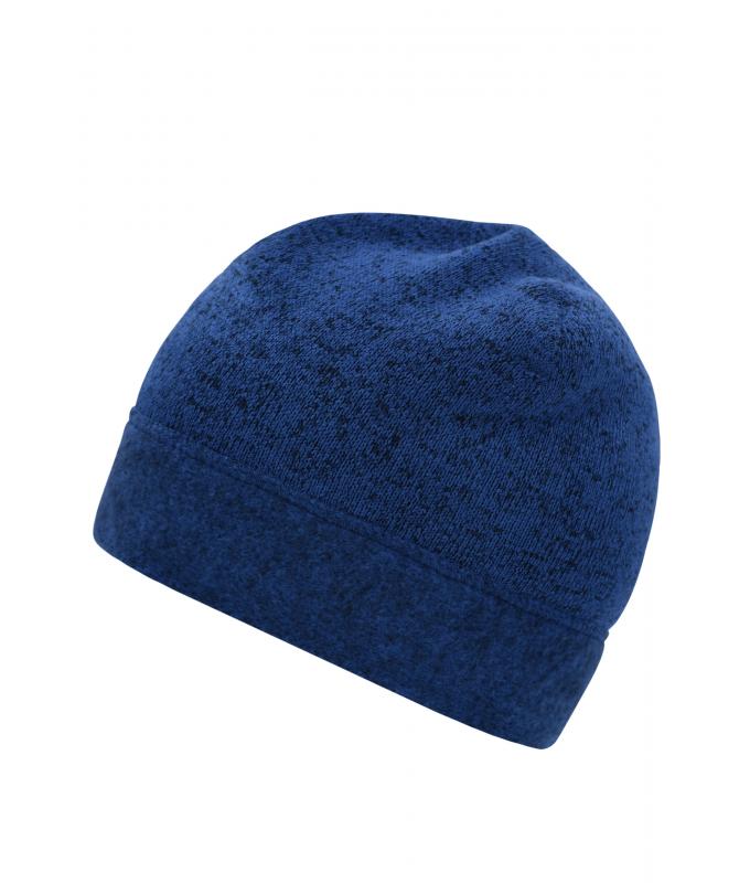 Unisex Knitted Fleece Workwear Beanie - STRONG - Royal-melange/navy 8519