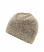 Unisex Knitted Fleece Workwear Beanie - STRONG - Stone-melange/black 8519