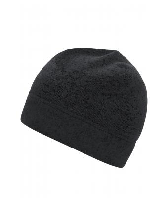 Unisex Knitted Fleece Workwear Beanie - STRONG - Carbon-melange/black 8519