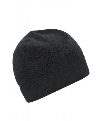 Unisex Knitted Fleece Workwear Beanie - STRONG - Carbon-melange/black 8519