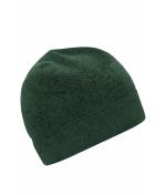 Unisex Knitted Fleece Workwear Beanie - STRONG - Dark-green-melange/black 8519