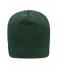 Unisex Knitted Fleece Workwear Beanie - STRONG - Dark-green-melange/black 8519