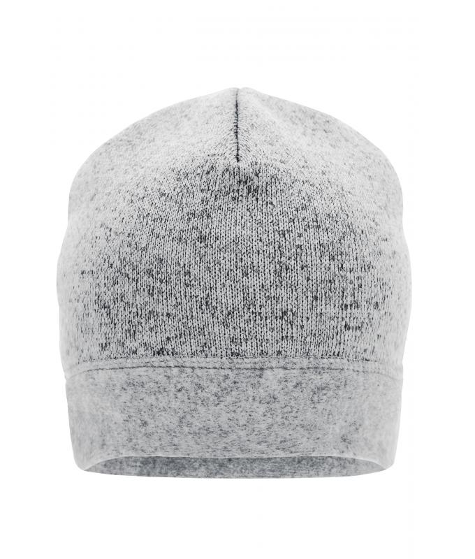 Unisex Knitted Fleece Workwear Beanie - STRONG - White-melange/carbon 8519
