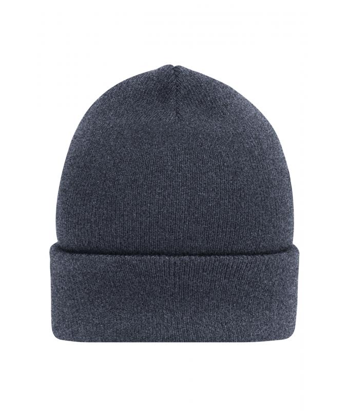 Unisex High Brim Beanie Grey-melange 10428