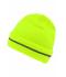 Unisex Reflective Beanie Bright-yellow/silver 8702