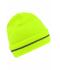 Unisex Reflective Beanie Bright-yellow/silver 8702