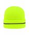 Unisex Reflective Beanie Bright-yellow/silver 8702