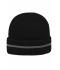 Unisex Reflective Beanie Black/silver 8702