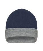 Unisex Reversible Beanie Navy/grey-heather 11118