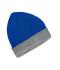 Unisex Reversible Beanie Royal/grey-heather 11118