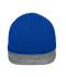 Unisex Reversible Beanie Royal/grey-heather 11118