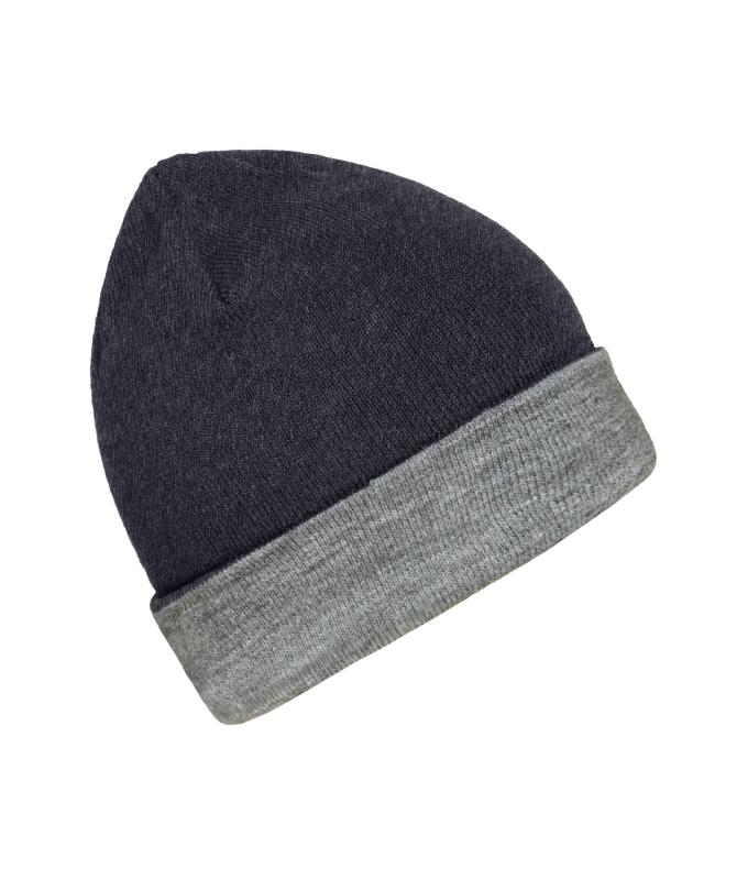 Unisex Reversible Beanie Grey-melange/grey-heather 11118