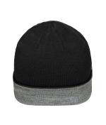 Unisex Reversible Beanie Black/grey-heather 11118