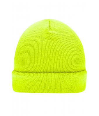 Unisex Knitted Cap Bright-yellow 7797