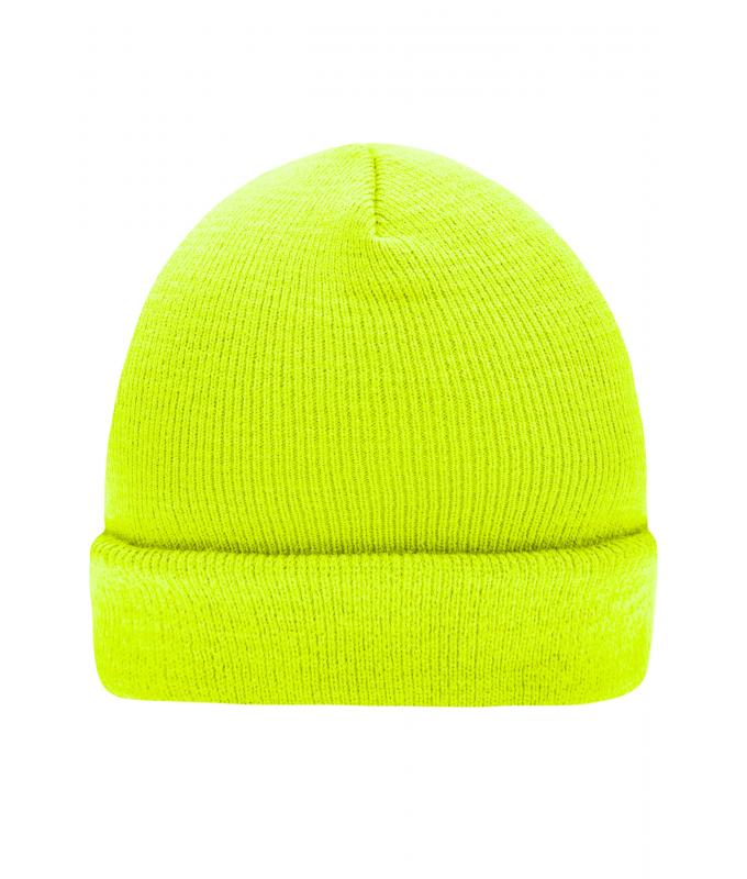 Unisex Knitted Cap Bright-yellow 7797