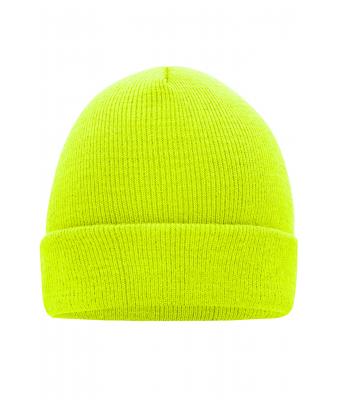 Unisex Knitted Cap Bright-yellow 7797