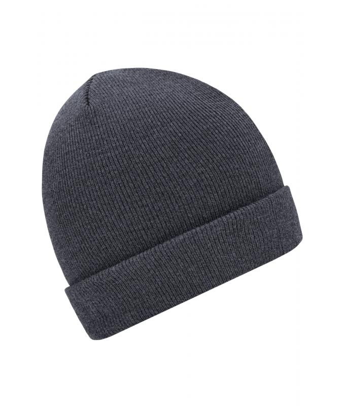 Unisex Knitted Cap Grey-melange 7797