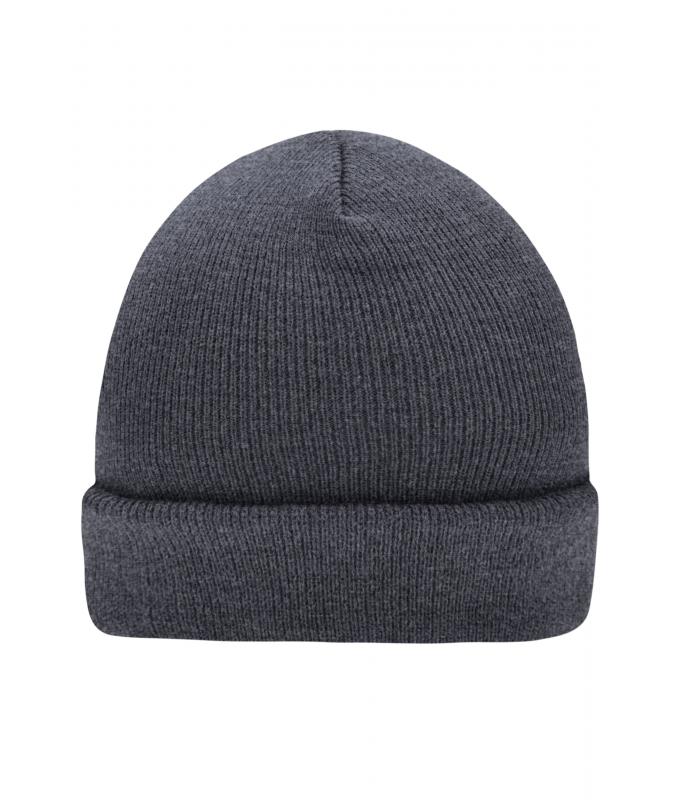 Unisex Knitted Cap Grey-melange 7797