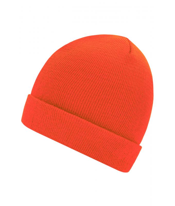 Unisex Knitted Cap Bright-orange 7797