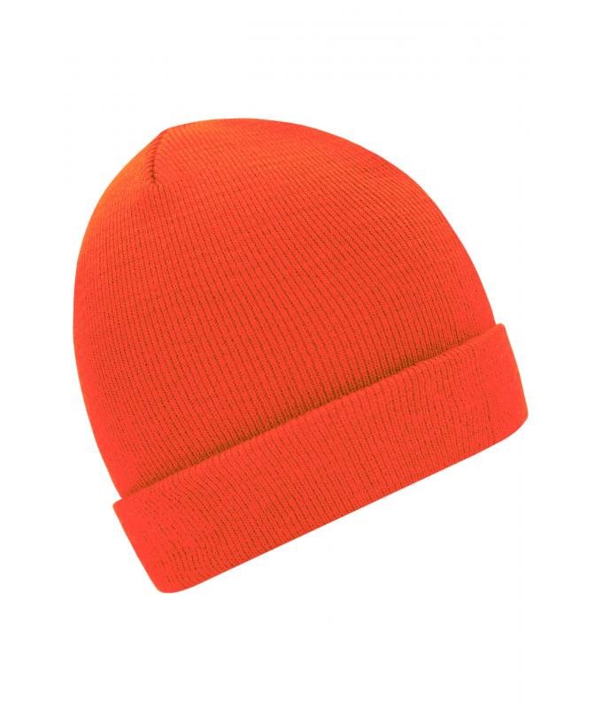 Unisex Knitted Cap Bright-orange 7797