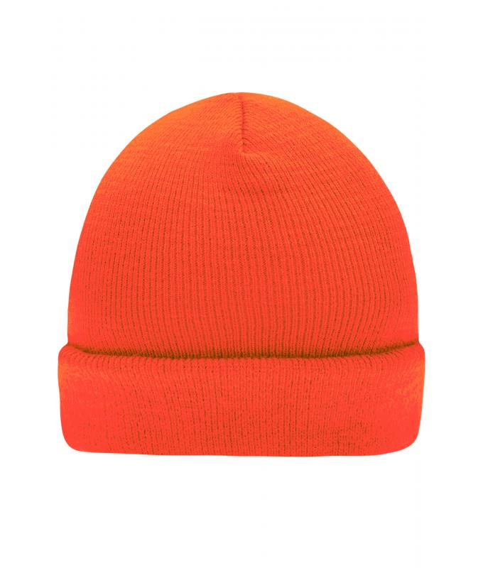 Unisex Knitted Cap Bright-orange 7797