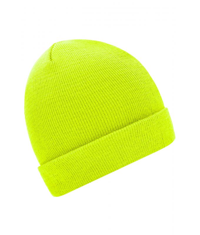 Unisex Knitted Cap Bright-yellow 7797