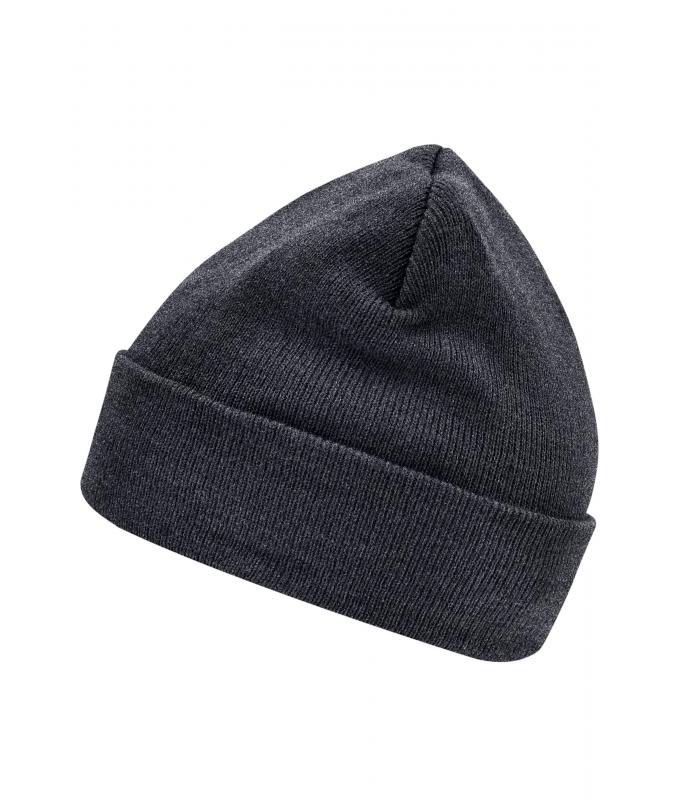 Unisex Knitted Cap Thinsulate™ Dark-grey-melange 7806