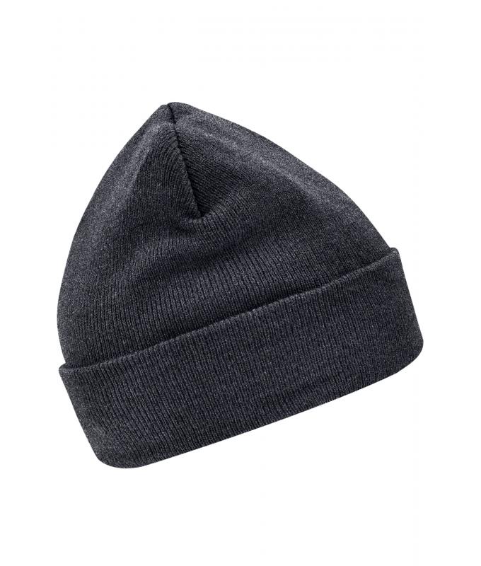 Unisex Knitted Cap Thinsulate™ Dark-grey-melange 7806