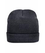 Unisex Knitted Cap Thinsulate™ Dark-grey-melange 7806