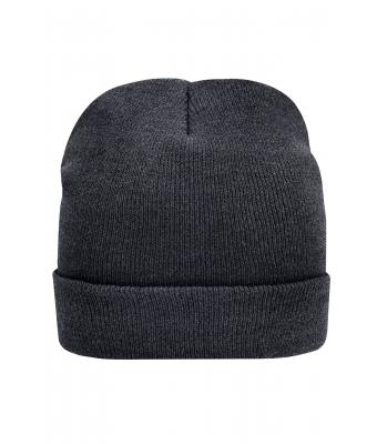 Unisex Knitted Cap Thinsulate™ Dark-grey-melange 7806