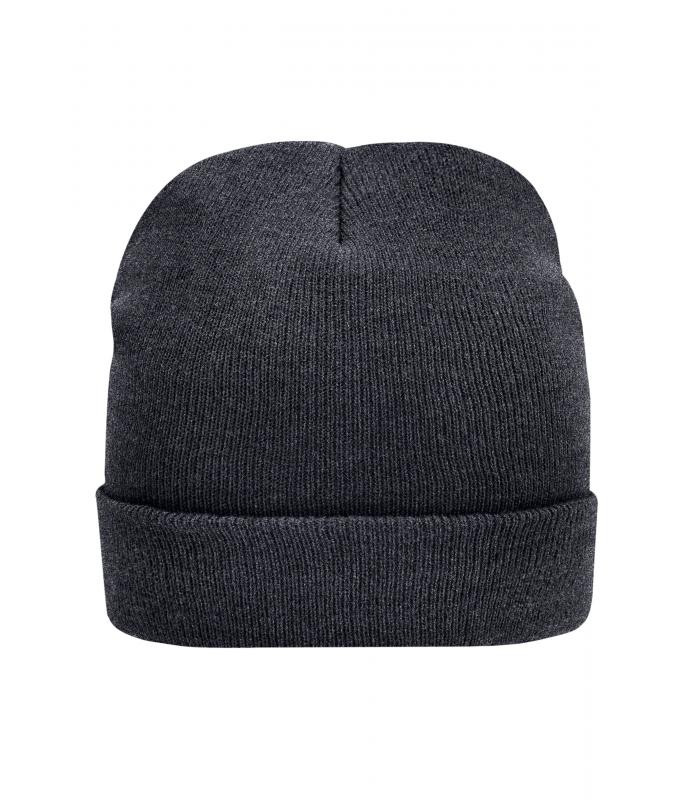 Unisex Knitted Cap Thinsulate™ Dark-grey-melange 7806