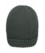 Unisex Warm Knitted Cap Dark-grey-melange 7882