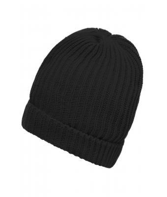 Unisex Warm Knitted Cap Black 7882