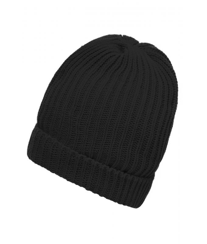 Unisex Warm Knitted Cap Black 7882
