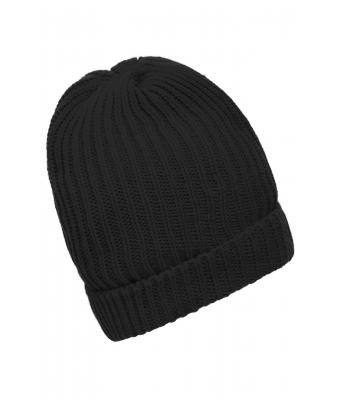 Unisex Warm Knitted Cap Black 7882