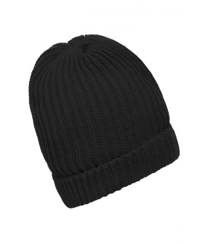 Unisex Warm Knitted Cap Black 7882